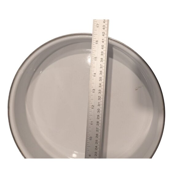 Vintage Strawberry Enamel Fry Pan Black Handle - Picture 15 of 16